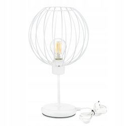 Lampka nocna PODSTAWA Lampa stołowa biała led E27