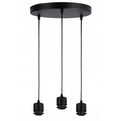 PODSTAWA BAZA LAMPA SUFITOWA WISZĄCA ZWIS LOFT METAL NA 3X E27 POD KLOSZ