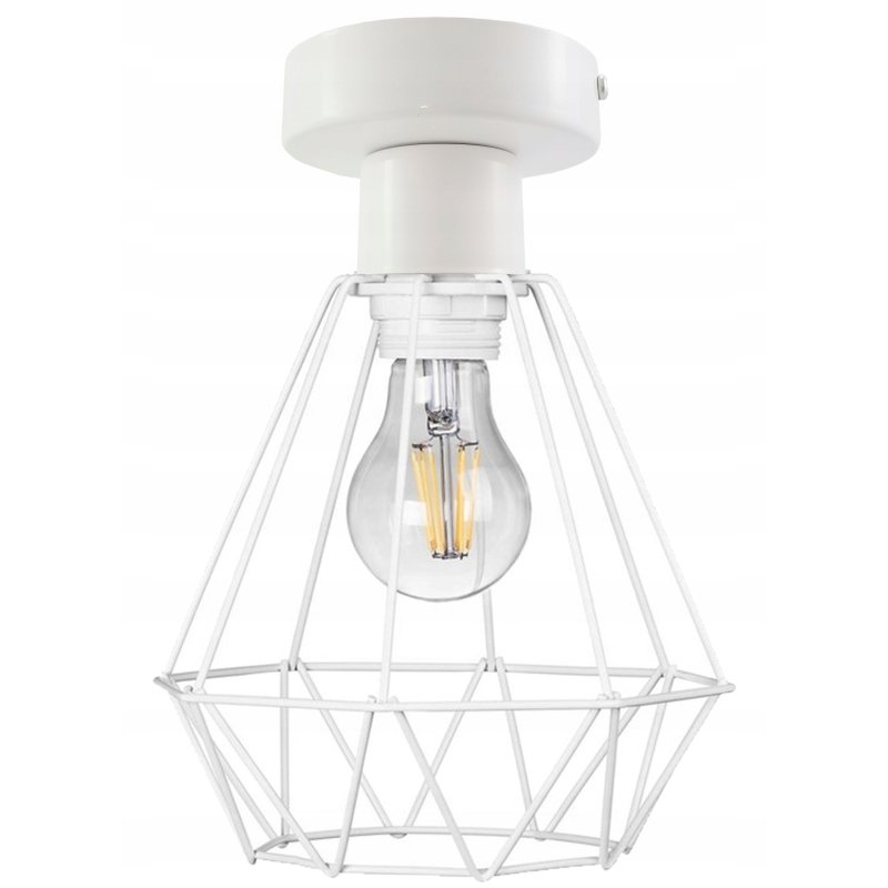 PODSTAWA BAZA LAMPA SUFITOWA STAŁA PLAFON LOFT METAL NA 1X E27 POD KLOSZ