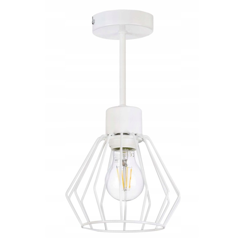 PODSTAWA BAZA LAMPA SUFITOWA WISZĄCA STAŁA LOFT METAL NA 1X E27 POD KLOSZ