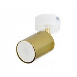 Lampa sufitowa kinkiet spot złoty oprawa halogenowa 1x GU10 pojedynczy