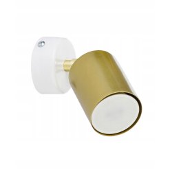 Lampa sufitowa kinkiet spot złoty oprawa halogenowa 1x GU10 pojedynczy