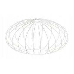 Lampa wisząca zwis żyrandol sufit loft drut biały Elipsa 35cm na E27