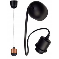 PODSTAWA BAZA LAMPA SUFITOWA WISZĄCA ZWIS LOFT PCV NA 1X E27 POD KLOSZ