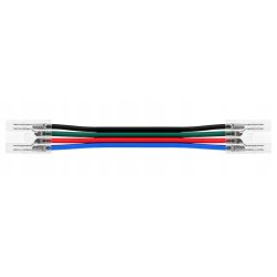 Złączka do taśm LED COB RGB IP20 10mm łącznik dwustronny z kablem