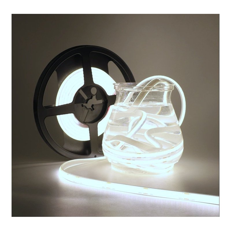 TAŚMA LED COB 24V 5w/m IP67 NEON linia DZIENNA termococon wodoodporna 1MB