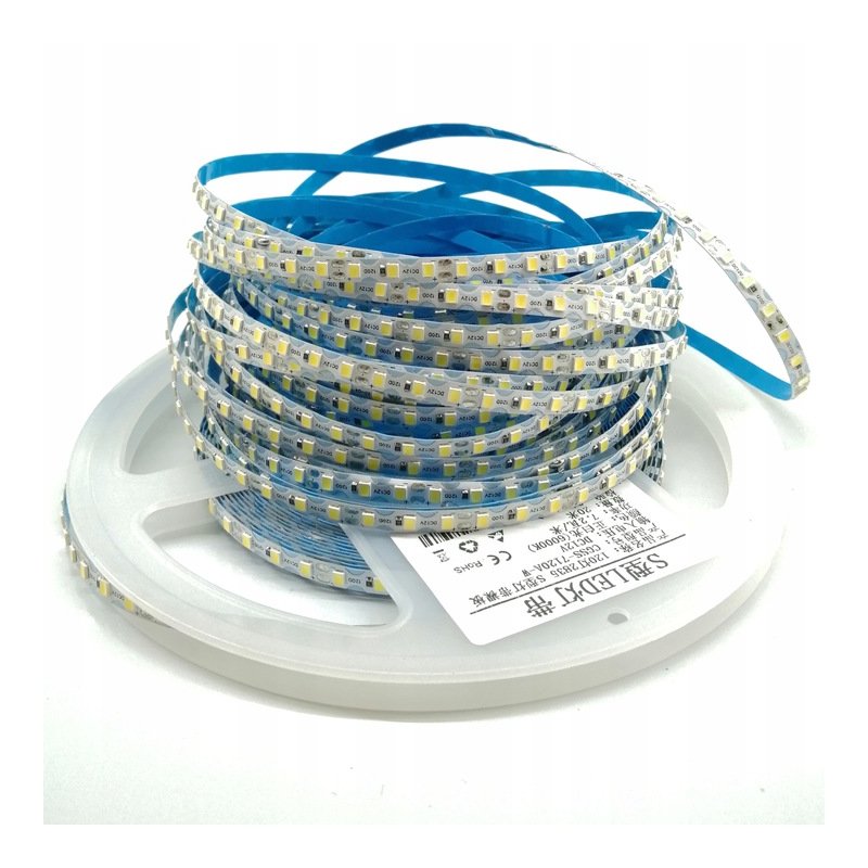 TAŚMA LED ZIG ZAG do zakrętów SKRĘTNA Typ S gięta 12V 7,2W/m IP20 6mm 1m CW