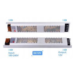 Zasilacz płaski 12V 16,5A 200W IP20 super slim led