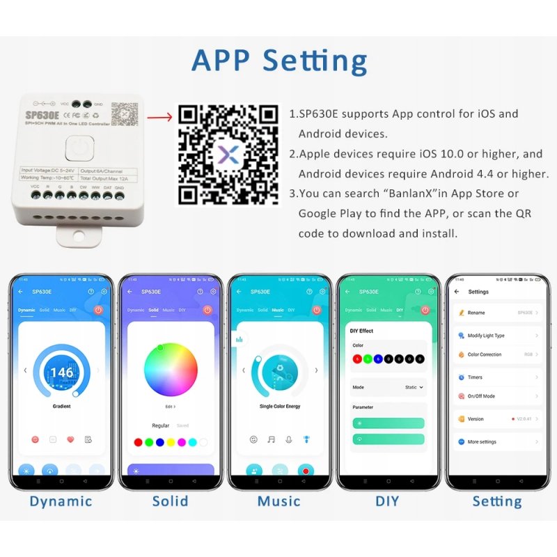 Kontroler Magic CYFROWY do taśm led multi muzyczny sterownik SPI PWM 5-24V