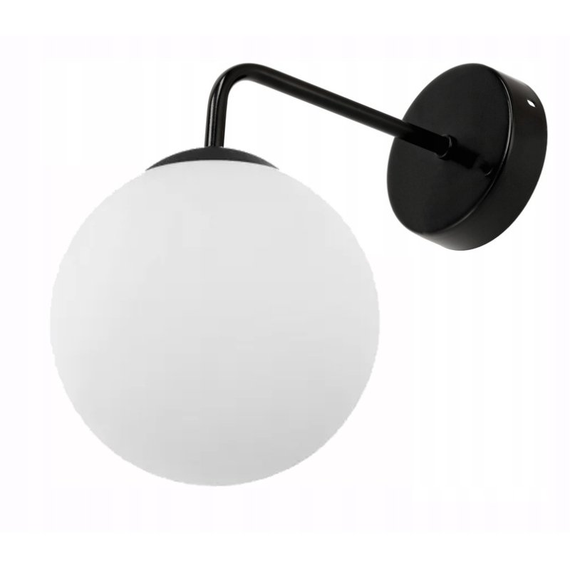Lampa kinkiet ścienny stały prosty LOFT klosz SZKLANY KULA na 1x E27