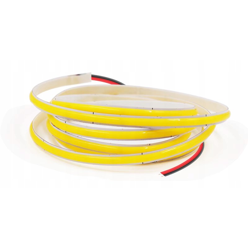 Taśma LED COB WĄSKA 5mm 12V 384diod/m neon linia ŚWIATŁA BIAŁY CIEPŁY 5m