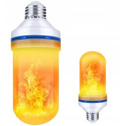 ŻARÓWKA LED E27 3W IMITUJĄCA żywy PŁOMIEŃ OZDOBNA barwa CIEPŁA