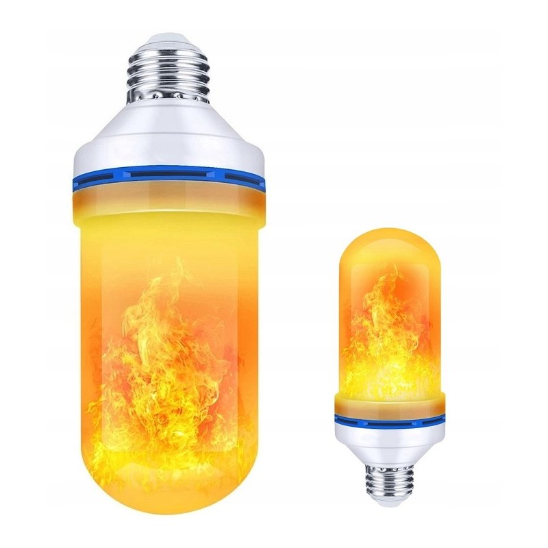 ŻARÓWKA LED E27 3W IMITUJĄCA żywy PŁOMIEŃ OZDOBNA barwa CIEPŁA
