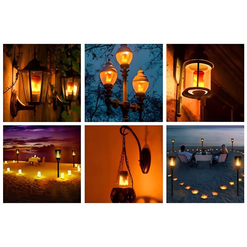 ŻARÓWKA LED E27 3W IMITUJĄCA żywy PŁOMIEŃ OZDOBNA barwa CIEPŁA