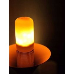 ŻARÓWKA LED E27 3W IMITUJĄCA żywy PŁOMIEŃ OZDOBNA barwa CIEPŁA