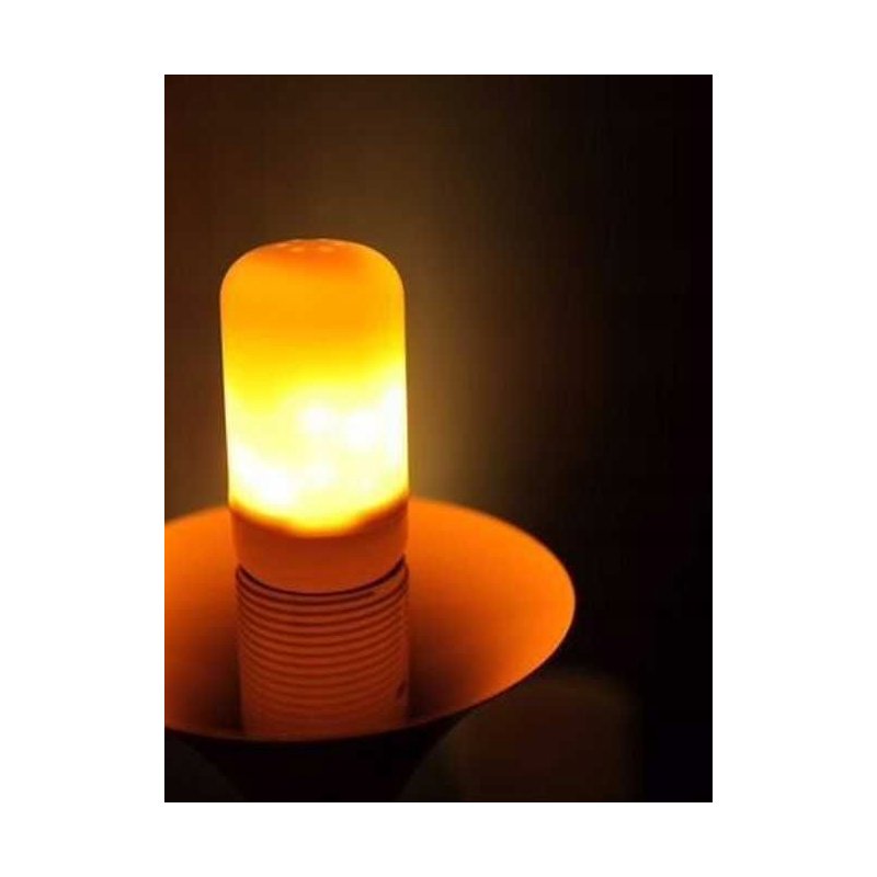 ŻARÓWKA LED E27 3W IMITUJĄCA żywy PŁOMIEŃ OZDOBNA barwa CIEPŁA