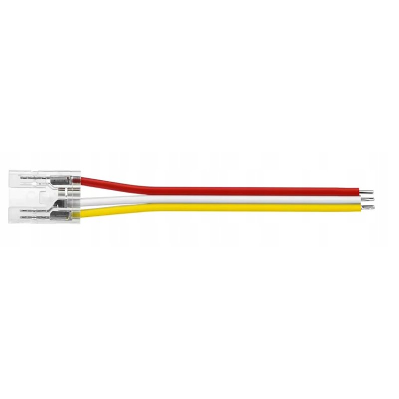 2x Złączka LED MONO CCT COB DIGITAL taśm cyfrowych 3 PIN 10mm łącznik kabel