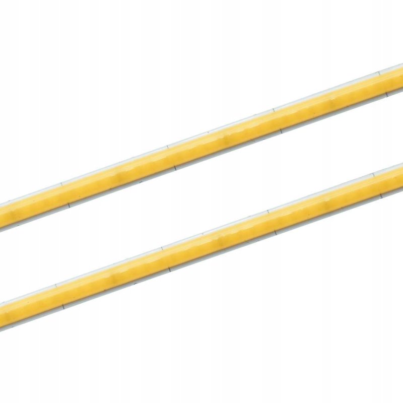 Taśma LED COB WĄSKA 5mm 12V 384diod/m neon linia ŚWIATŁA kolor ŻÓŁTY 5m