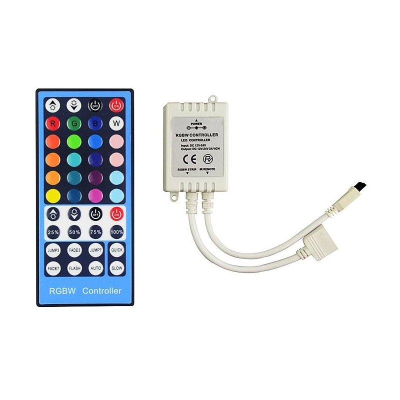 Sterownik /Kontroler na podczerwień IR + pilot 40 do taśm LED RGBW