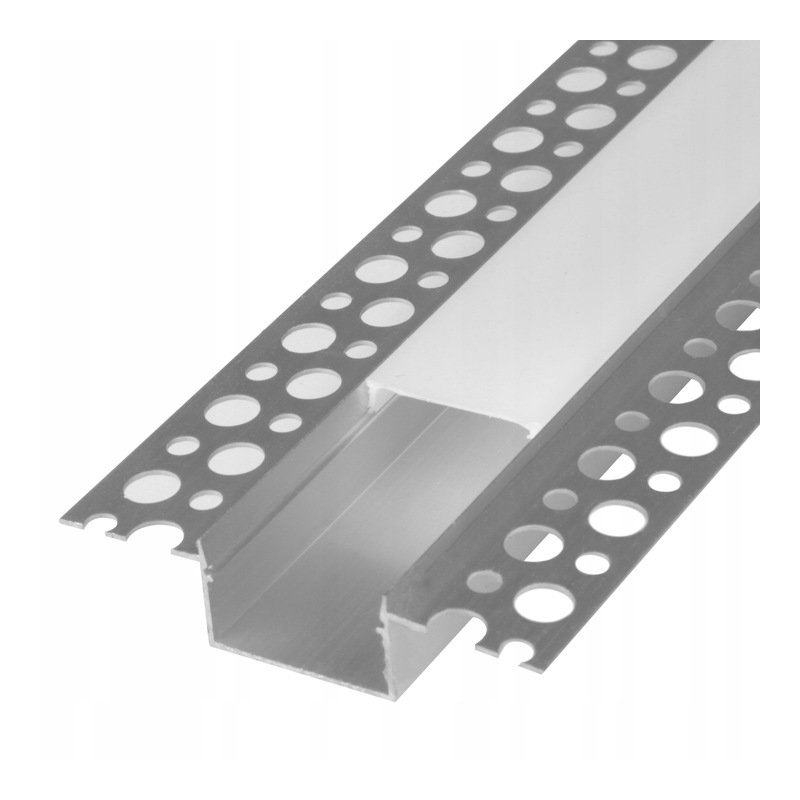 PROFIL XL 17mm aluminiowy do taśm LED płyt karton-gips KG KLOSZ mleczny 3m