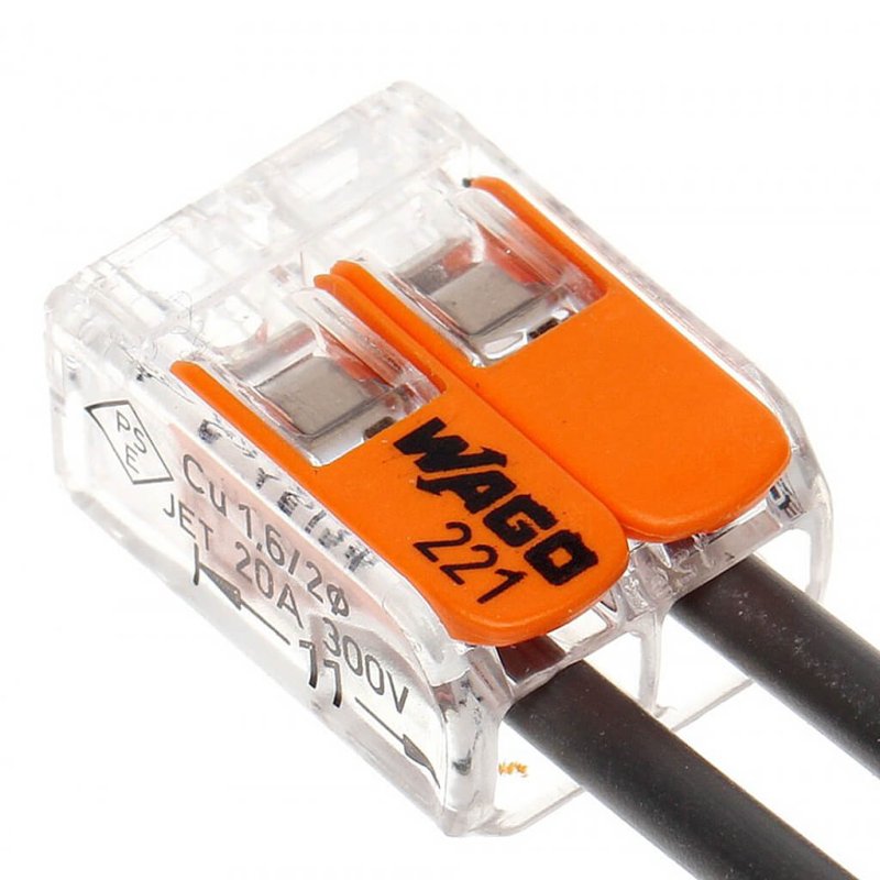 Szybkozłączka kostka WAGO 2x 0,08mm-4mm 221-412