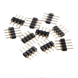 Złączka do taśmy LED RGB 10mm 4-PIN MĘSKA łącznik