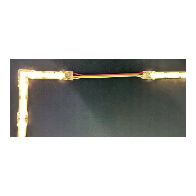 2x Złączka do taśm LED COB CCT IP20 10mm łącznik dwustronny z kablem 3 PIN