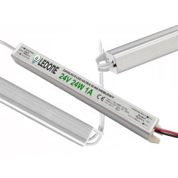 Zasilacz napięciowy 24V 24W 1A ultra slim montażowy do taśm LED cienki