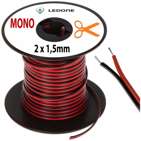 Kabel 1mb przewód 2-żyłowy...