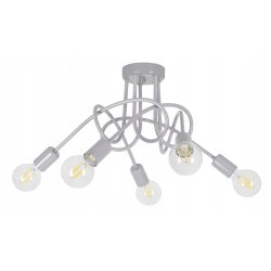 Lampa wisząca sufitowa żyrandol dzieci PASTI SZARY