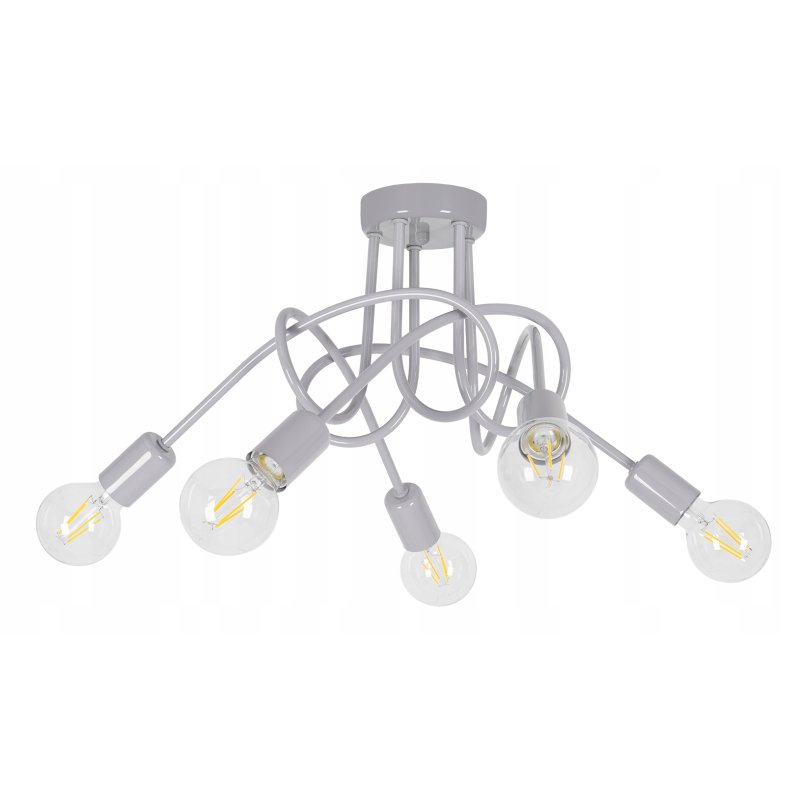 Lampa wisząca sufitowa żyrandol dzieci PASTI SZARY