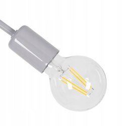 Lampa wisząca sufitowa żyrandol dzieci PASTI SZARY