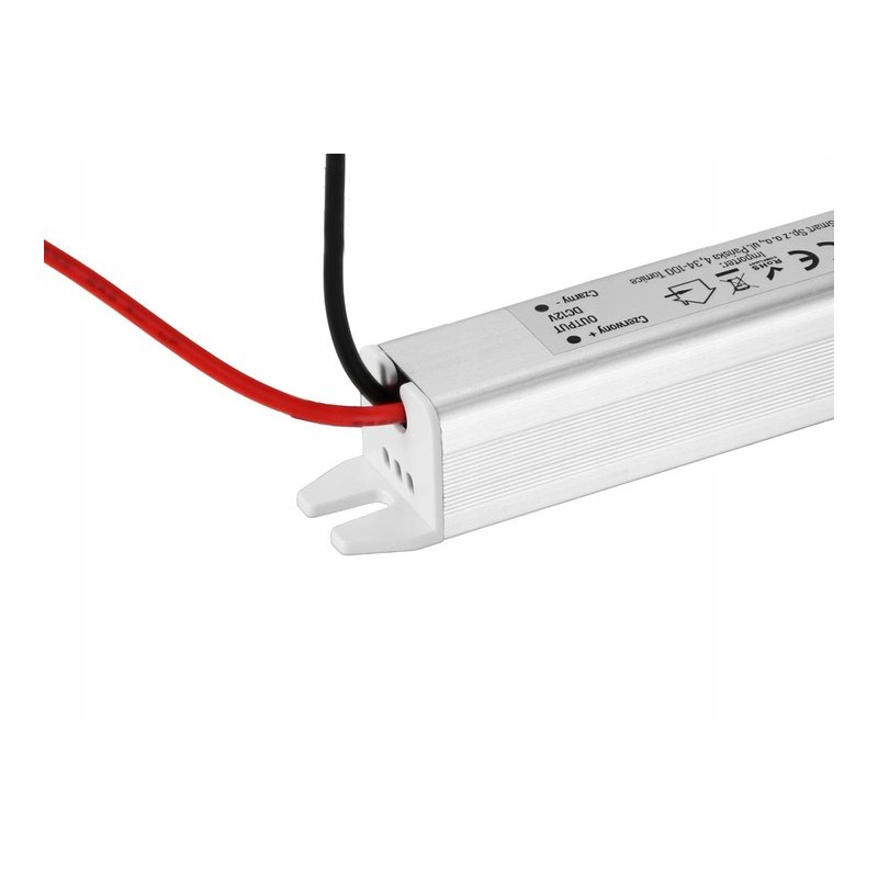 Zasilacz napięciowy 24V 36W 1,5A IP67 WODOODPORNY ultra slim do taśm LED