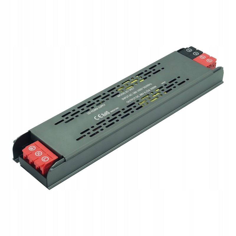 Zasilacz PROFESJONALNY płaski 48V 6,25A 300W IP20 SUPER SLIM do taśm led