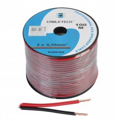 Kabel Przewód głośnikowy Audio LED 2x0,35mm CCA 2m