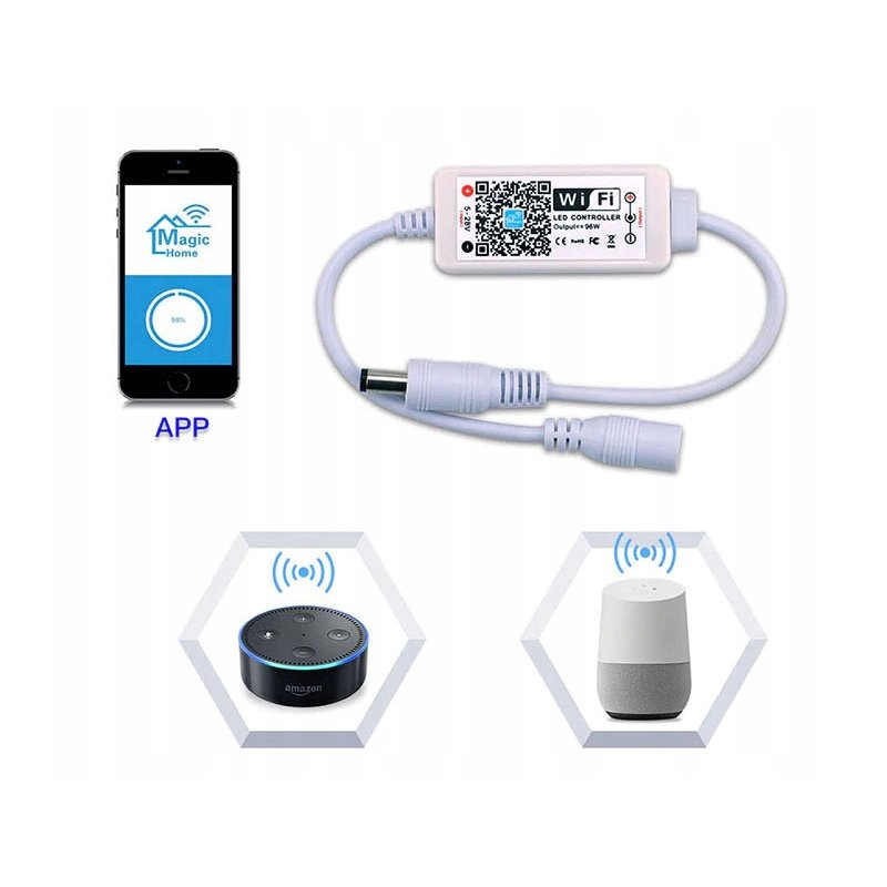 Sterownik Kontroler taśm LED MONO WiFi Android iOS