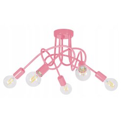Lampa wisząca sufitowa żyrandol dzieci PASTI RÓŻ