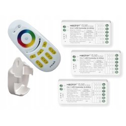 ZESTAW STREFOWY do taśm led RGB RGBW PILOT + 3 STEROWNIKI odbiorniki FUT037