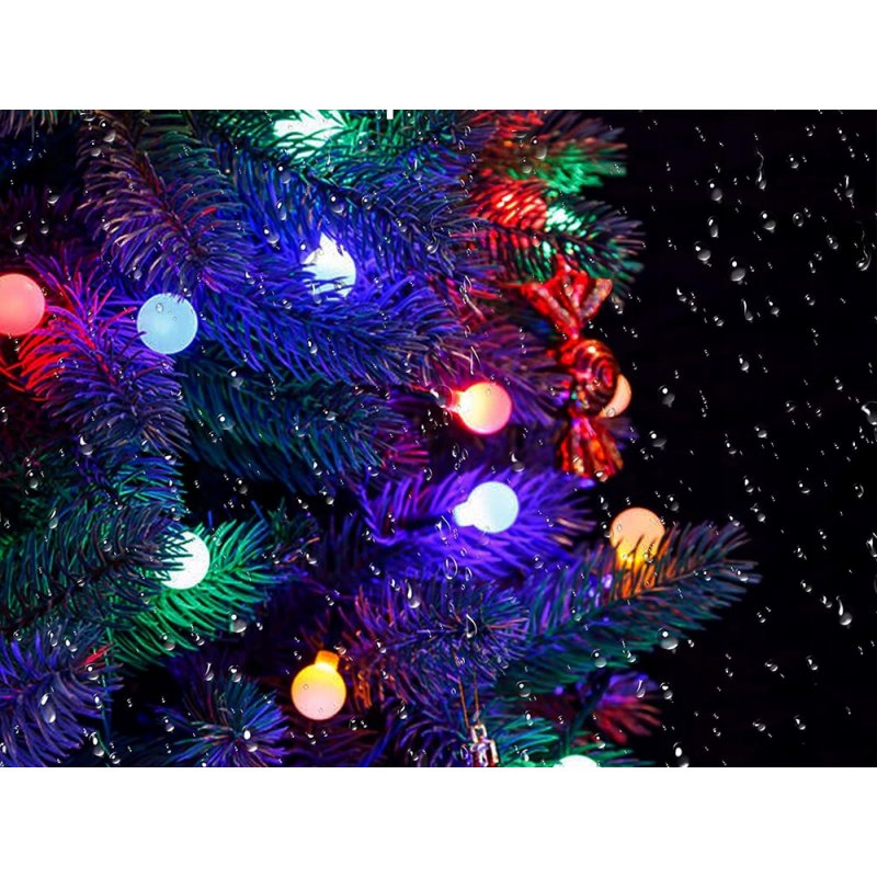 GIRLANDA solarna RGB Lampki ogrodowe SOLARNE 40 LED kulki MULTIKOLOR 5mb