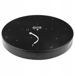 Plafon panel natynkowy Lampa LED 48W barwa neutralna czarny 40cm okrągła