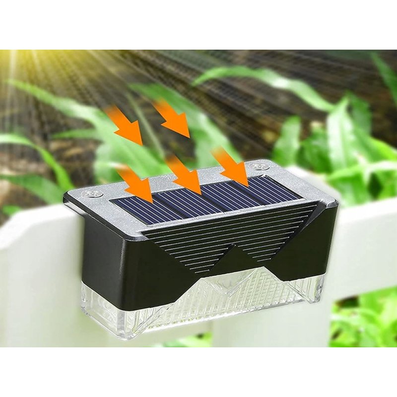 4x zestaw Lampka ogrodowa SOLARNA SCHODOWA na schody taras płot LED ZIMNY