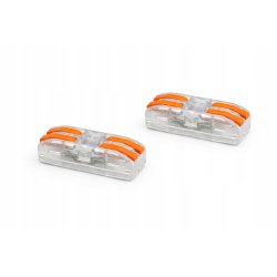 Złączka szybka zasisk przelotowa 4-torowa łącznik do taśm led RGB cob smd