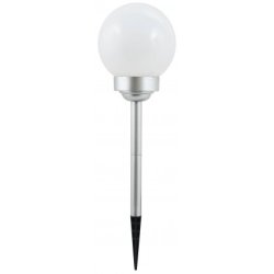 Lampka ogrodowa SOLARNA KULA mocna 4 LED ZIMNY 15c
