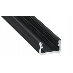 PROFIL ALUMINIOWY NAWIERZCHNIOWY typ A czarny do taśm LED 3m