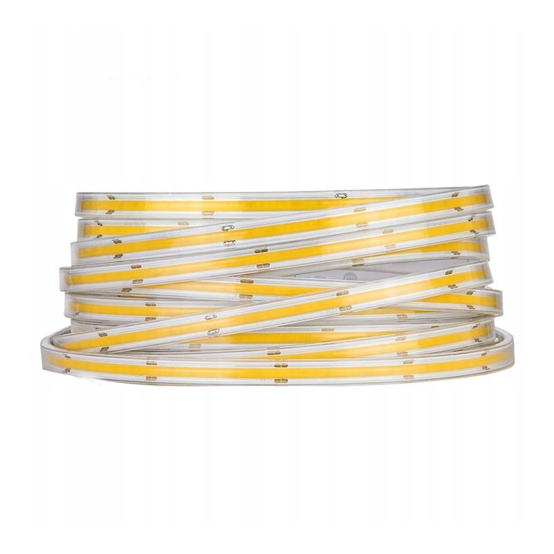 TAŚMA LED COB 24V 5w/m IP67 NEON linia DZIENNA termococon wodoodporna 20MB