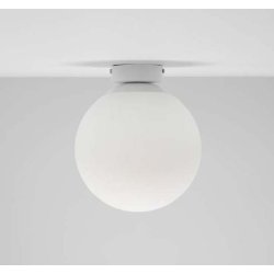 LAMPA STAŁA ŻYRANDOL SUFITOWY PLAFON LOFT SZKLANY KLOSZ KULA NA 1 LED E27