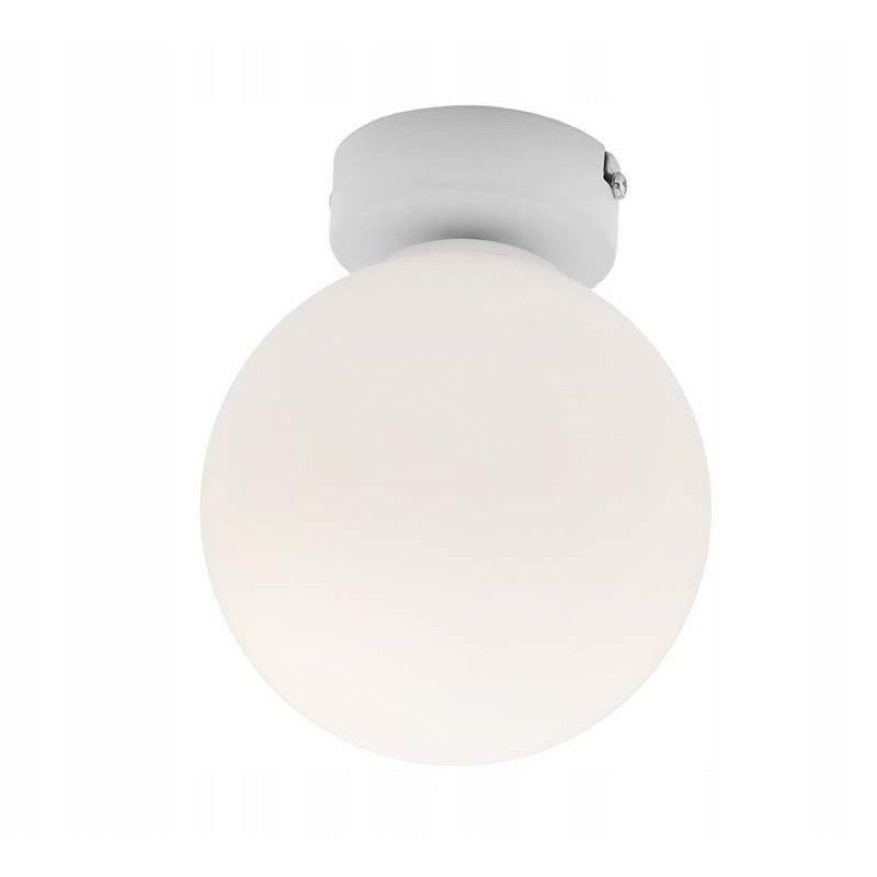 LAMPA STAŁA ŻYRANDOL SUFITOWY PLAFON LOFT SZKLANY KLOSZ KULA NA 1 LED E27