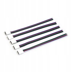 Złączka do taśmy LED RGBW 5-PIN męska z kablem