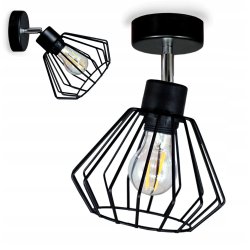 LAMPA sufitowa plafon żyrandol loft BRYLANT drut 1