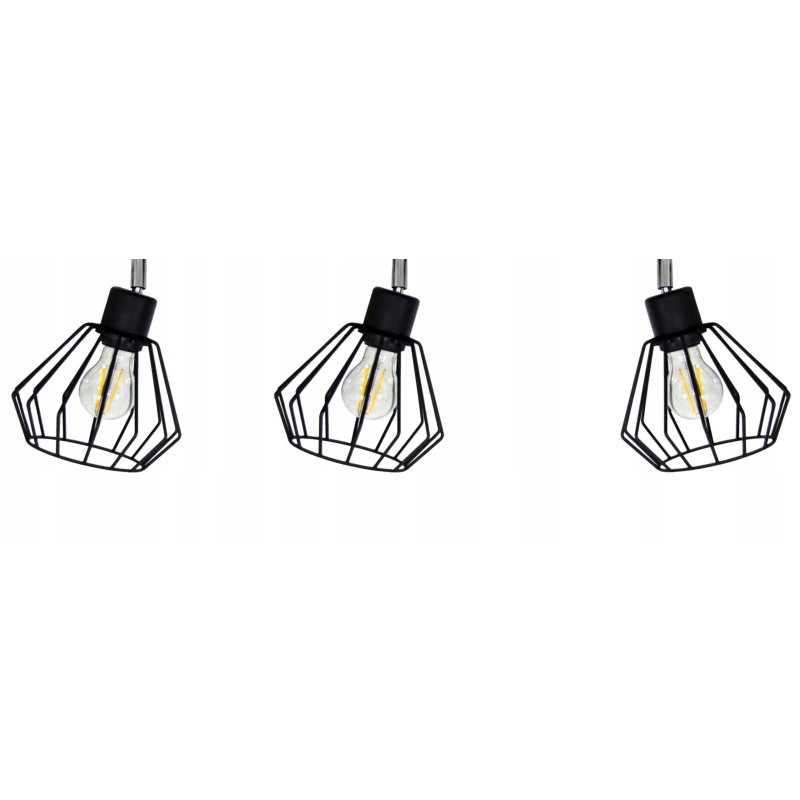 LAMPA sufitowa plafon żyrandol loft BRYLANT drut 1
